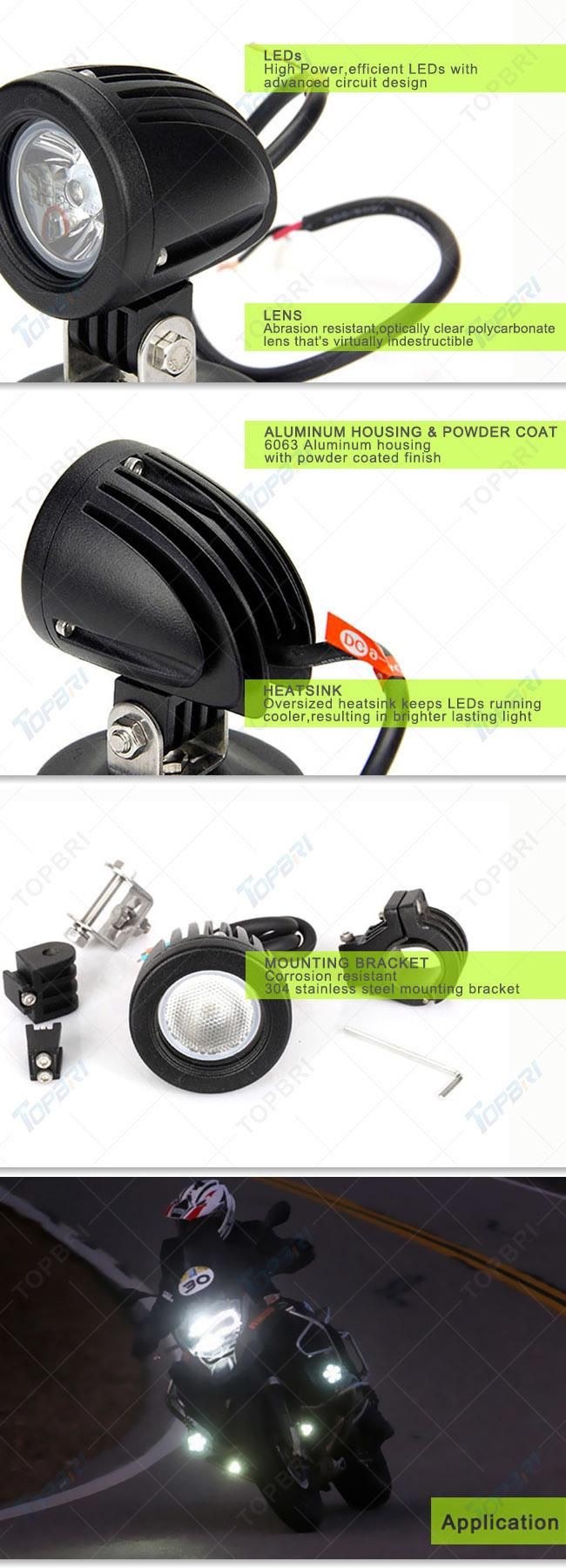 2inch 10W Round Mini CREE LED Motorcycle Bike Headlight