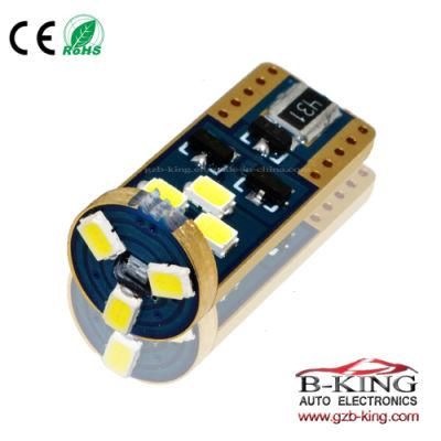 9SMD Car Canbus Error Free White 3030 SMD Wedge Bulb