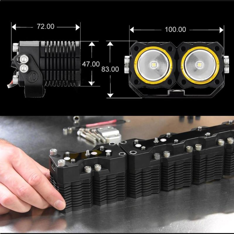 Flex LED Dual Spread Light Kit LED Driving Light 40W LED Work Light Portable Easy to Install