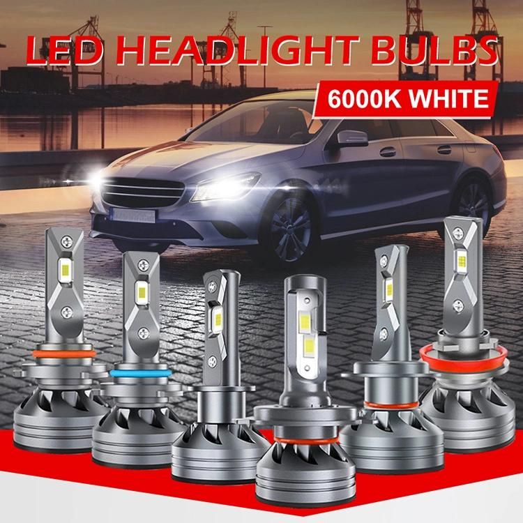 IP68 Canbus Erro H4 H7 F18 Car LED Headlight Bulbs Hb3 H1 9005 9006 24V Super Bright Turbo 16000lm 12V H7 LED Headlight H11