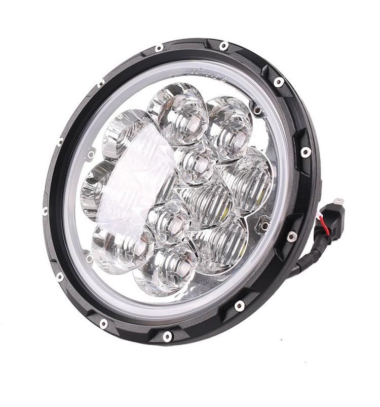 7" LED Headlight for 07-17 Jeep Wrangler Jk Lada 4X4 Harley 5D Blue DRL 60W LED Jeep Headlamp