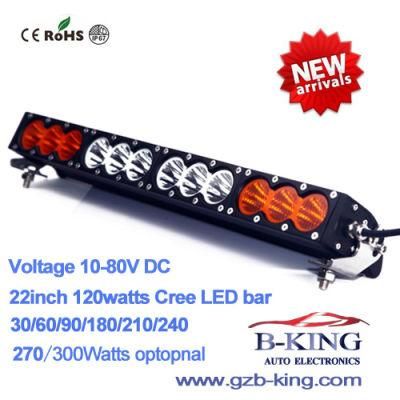 New Arrival 22 Inch 120W (12PCS*10watts) CREE LED Light Bar Amber White