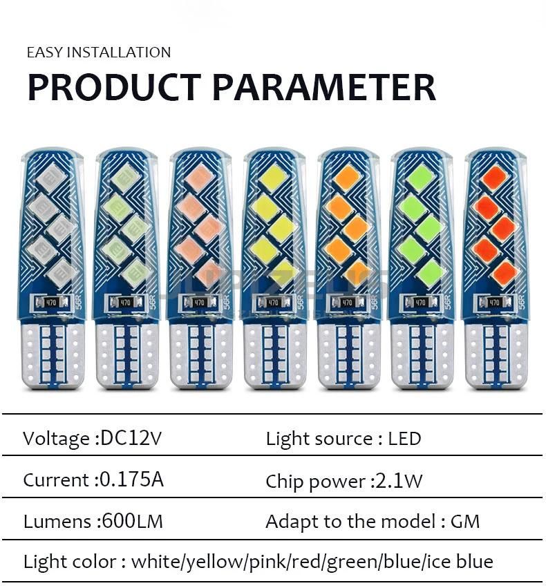 High Quality LED Auto Lighting T10 LED Canbus 3030 10SMD Chip License Plate Light