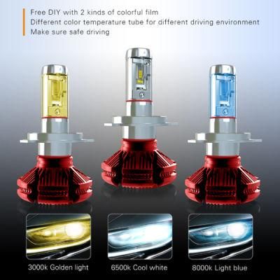 Car Accessories Fanless LED Headlight Bulbs, Wholesale 9006 9005 8000lm H7 LED H4