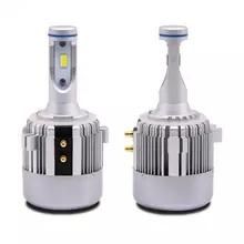 G2 Golf7 H7 LED Headlight Bulbs 36W 3800lm 6000K Aluminum Build-in Fan High Beam Daytime Driving Light Car LED Headlight