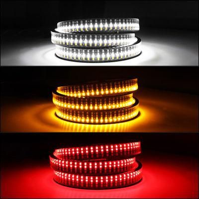 Factory Hot Sale 1.5m Three Colors White+Red+Yellow 3W IP65 2835 12V Daytime Running LED Strip Light