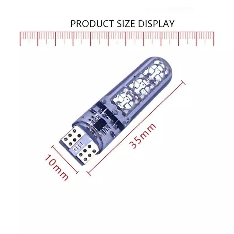 LED T10 Wedge Light License Plate Lamp Fog Lamp COB High Power Plastic Lamp 12 Core Ultra High Brightness Reading Lamps