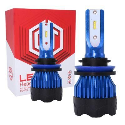 Exclusive Products 2PCS H4 LED H3 H7 H11 Car LED 9005 9006 Csp Headlight Bulbs 2V/24V 55W Fog Light Bulbs K5 Auto Headlamp Lamps Blue