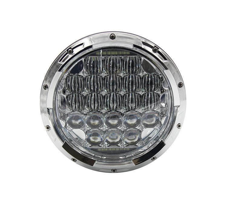 7 Inch LED Headlight for Jeep Wrangler Lada 4X4 Motorcycle DOT Smoke 5D Len 84W LED Headlamp 7" with DRL