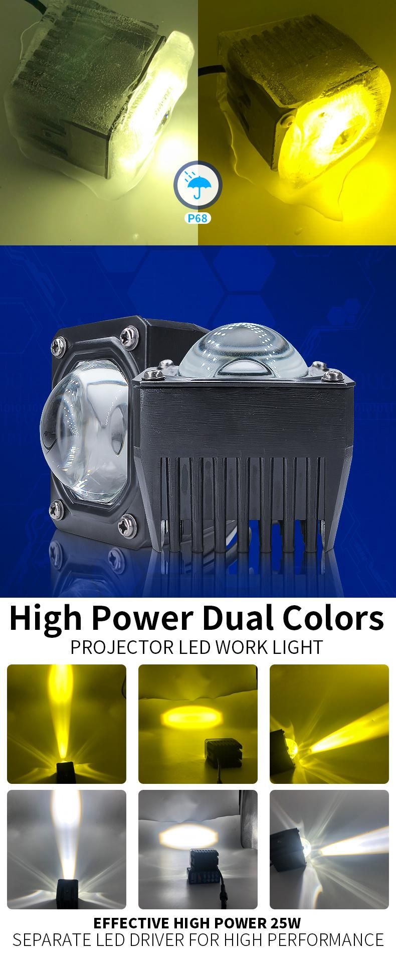 LED Car Headlight Multi-Function, Multi-Model 3000K/6000K 70W 14000lm 9-32V Csp Fog Light U9 Plus LED Lights Brighten Car Light