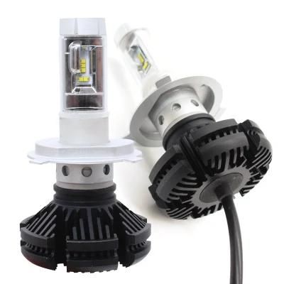 H4 White Headlight Bulbs for Cars 6000lumen 50W Headlight Conversion Kit