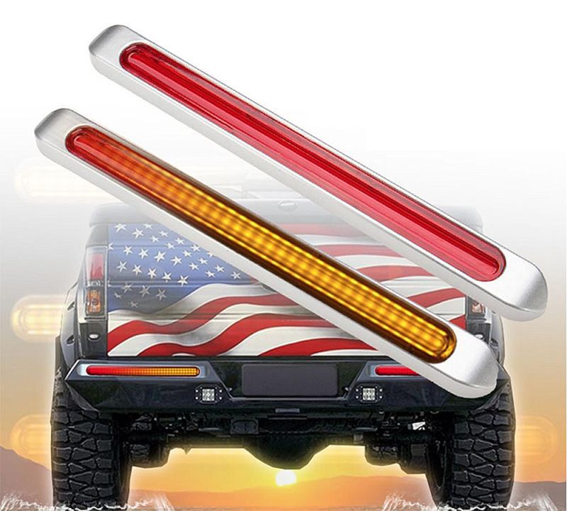 Universal LED Tail Lamp with Flowing Turn Signal Running and Brake Function