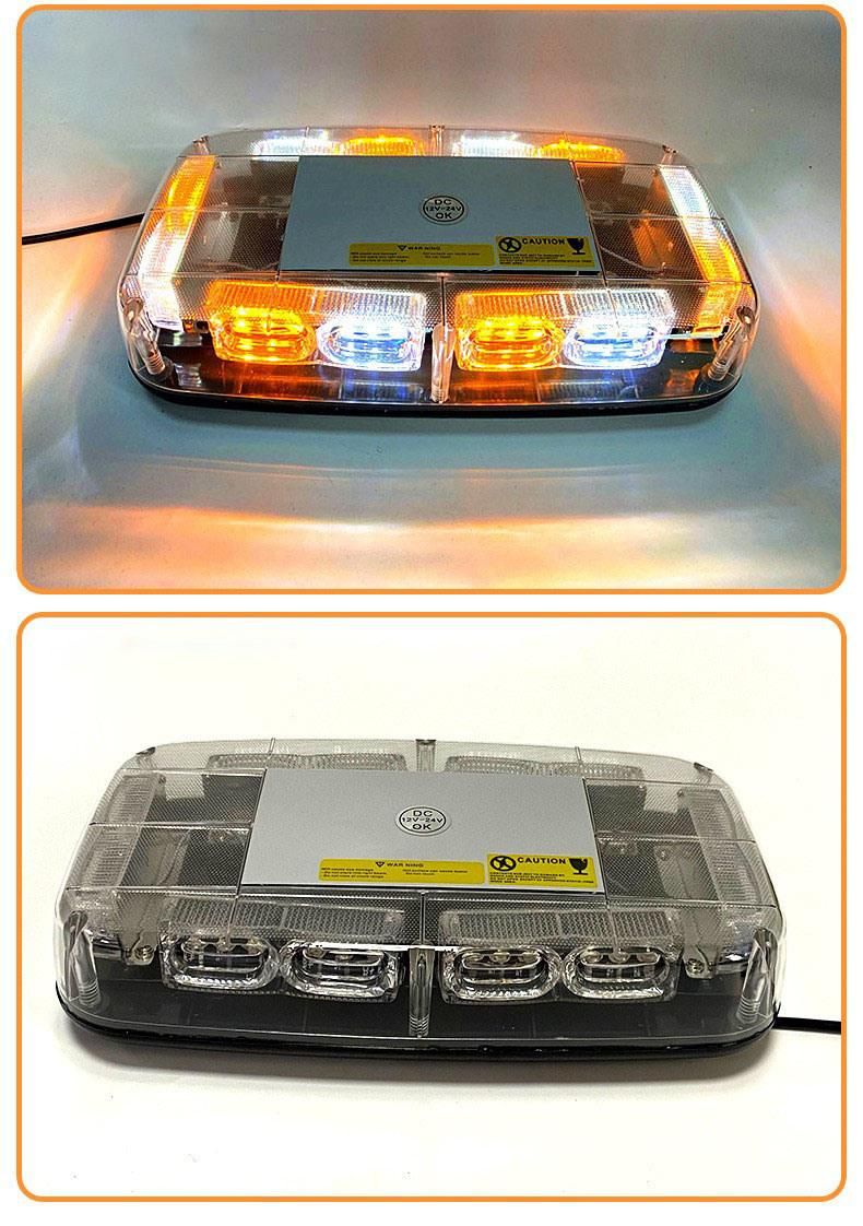 36LED Short Row Roof Strobe Car Warning Lights Emergency Hazard Warning Safety Flashing Beacon Lights