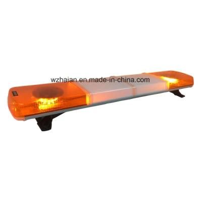 Rotating LED Flashing Beacon with White Cover in The Middle of The Light Bar