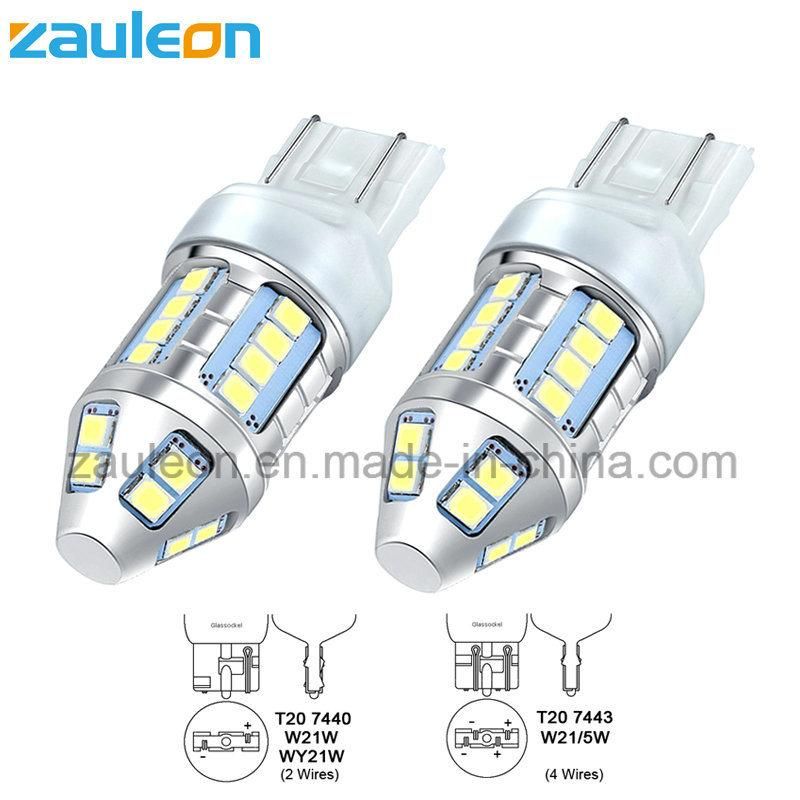 7443 T20 White LED Bulb for Automotive Light