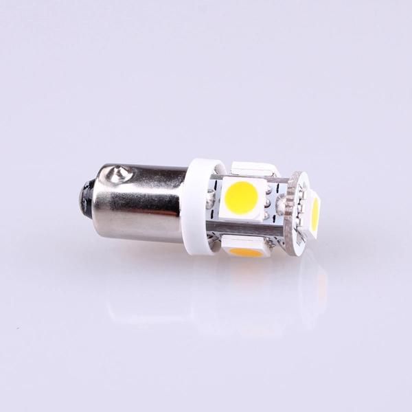 3000K 6000K 1895 64111 Ba9s Bulb LED 5LED 5050 SMD, 6V Warm White Car Auto Bayonet LED Light