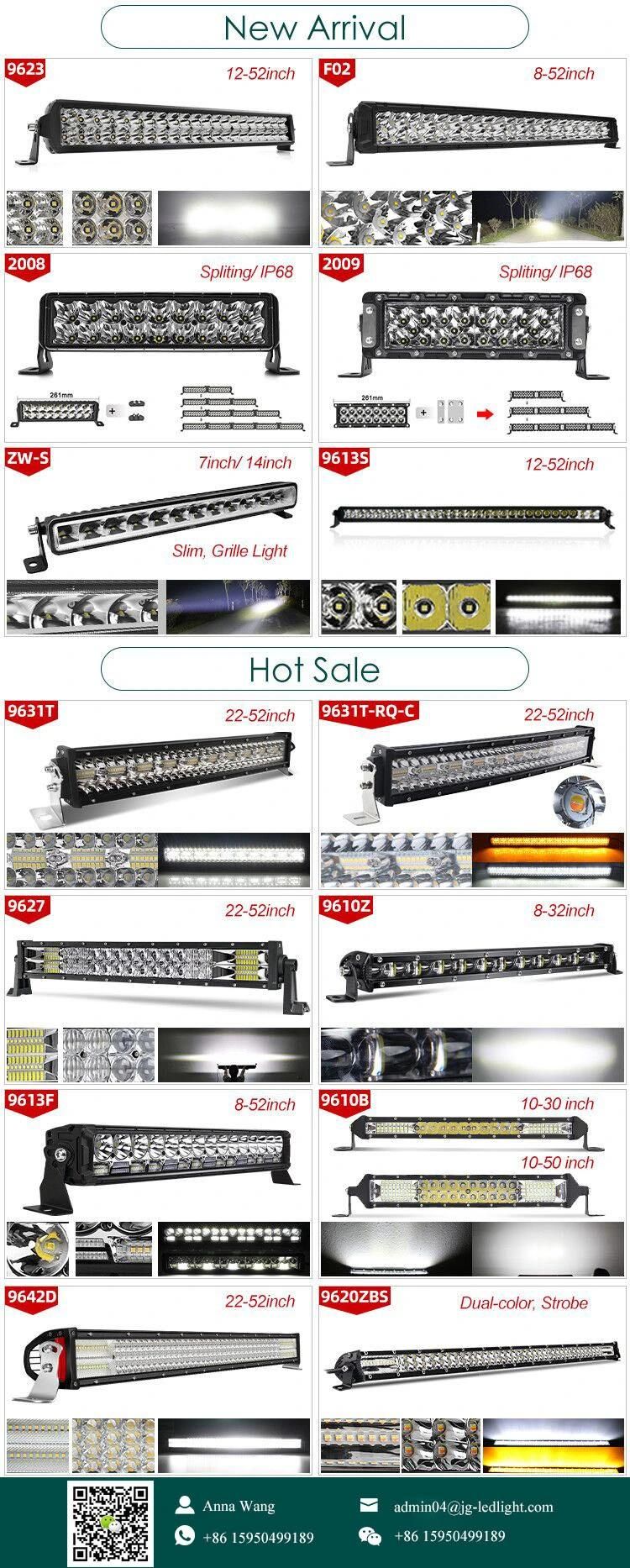 Wholesale OEM R112 R10 R7 0sram Dual Row Car LED Bar with White Amber Position Light, 12′′ 22′′ 32′′ 42′′ 52 Inch off Road LED Light Bars