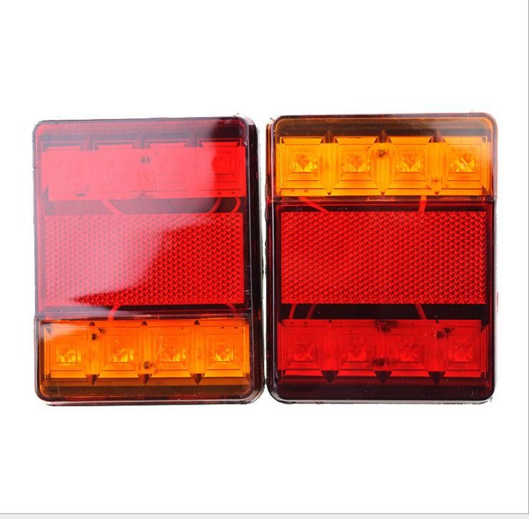 8LED Rectangle Trailer Tail Lights