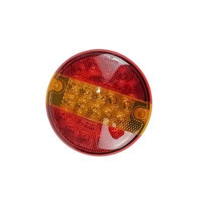 Manufacturer 10-30V Round Truck Trailer Hamburger LED Combination Tail Lights Stop Turn Rear Lamps