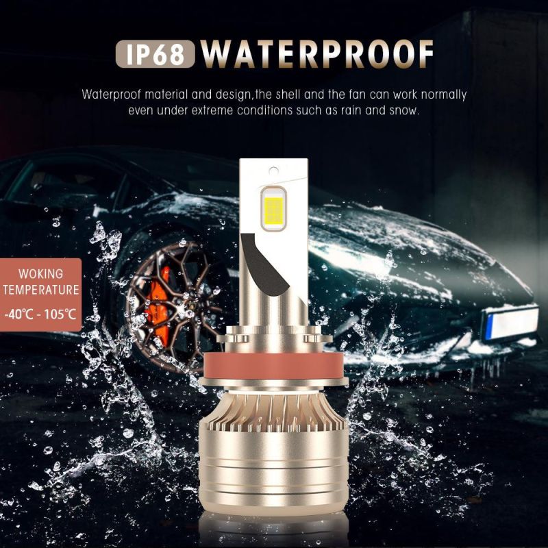 High Power 50W 10000lm High Low Beam LED Car Lights Bulb H4 H7 H11 H1 9005 9006 Xm70 LED Headlight for Car