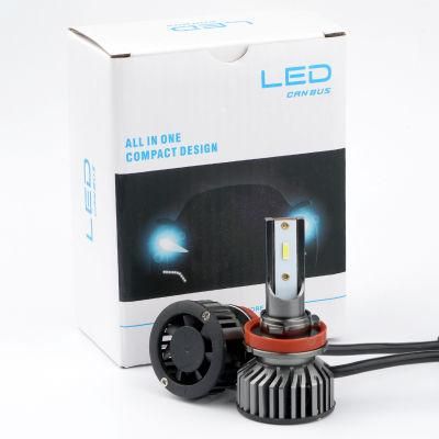 Minif2 50W High Power Easy Install Real 4500lm H11 LED Headlight Bulb for Offroad Car