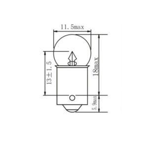 G11 6V 3W Ba9s Auto Bulbs International Standard Lamps Backup Fog Stop Tail Turn Lights Halogen for Car Bus and Truck