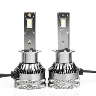 V15 New 12V 24V Car All in One Integration LED Headlight 4500lm 60W Fan Car Light H11 Auto H4 H7 Car LED Headlight