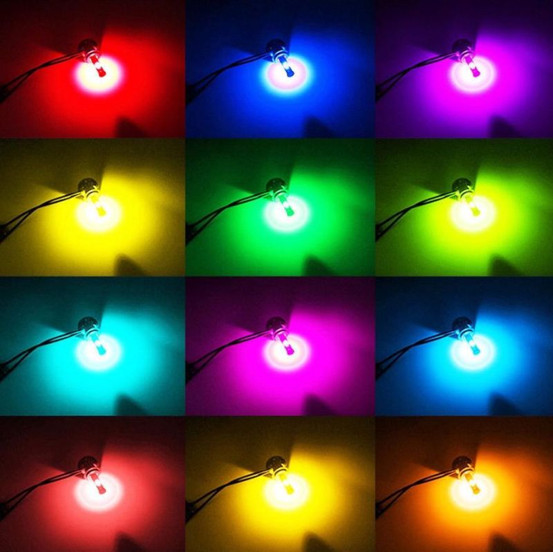 12V APP Control Bluetooth 7 Colors RGB LED Headlight Bulb H4 H7 H11 LED Car Light