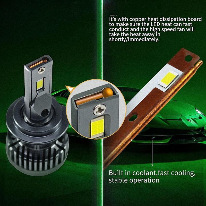 Lt G10 A9 Csp LED Headlight Bombillos H4 9008 Hb2 6000K Canbus LED Light Bulbs with Copper Tube