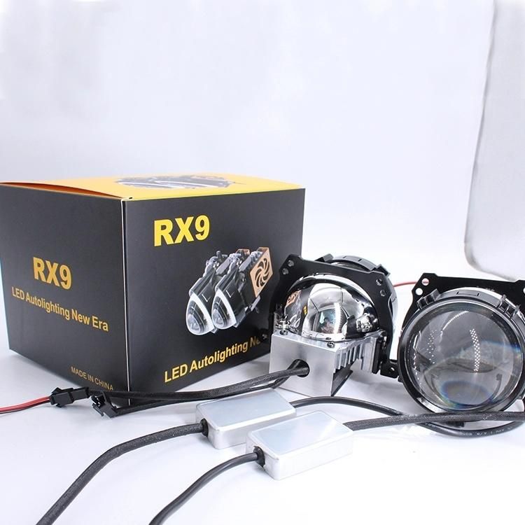 Rx9 Bi LED Projector Headlights Lens 3.0 Inch High Low Beam Auto LED Optical Headlight Lens Kit