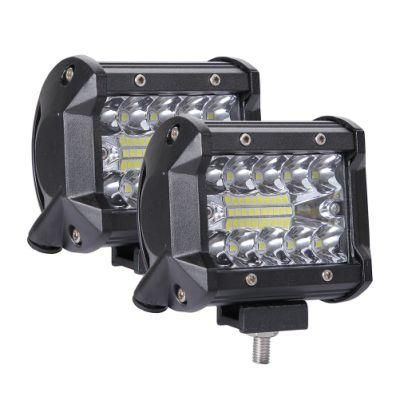 Hot Selling LED Car Lights 60W 10000lm 6000K Waterproof Work Light LED Light Bars Spot Flood Beam for Work Driving