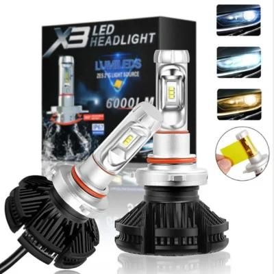 X3 Auto Kit LED H3 H11 H4 Car LED H7 Bulb Car Headlight