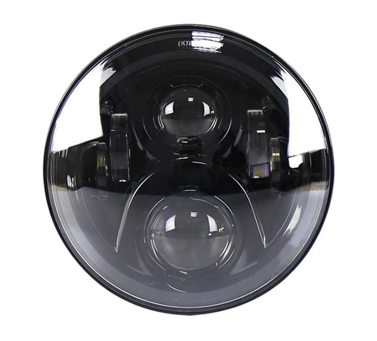 7" LED Headlamp for Jeep Wrangler Jk Tj Land Rover Harley 60W High Low Beam LED H4 Jeep LED Headlight