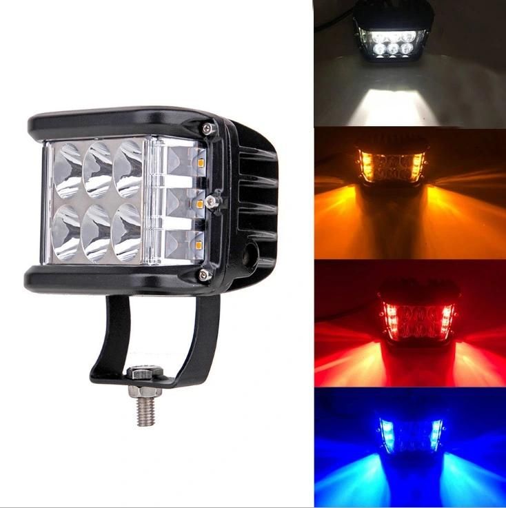 4 Inch Side Shooter Pods Light off Road DRL Dual Driving Flood Spot Cube Work Light