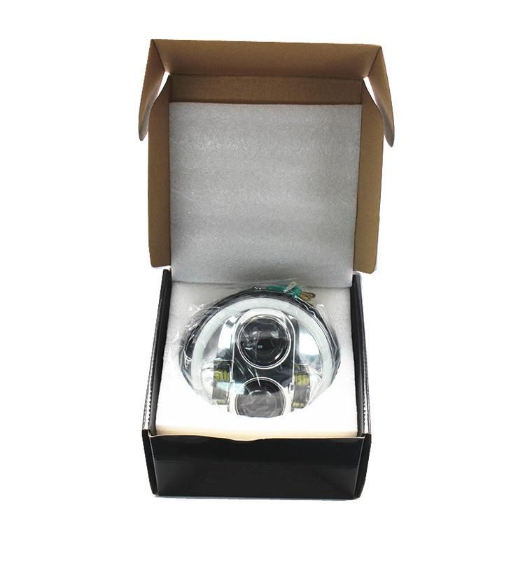 5.75 Inch Round LED Projection Headlight for 2012-2016 Harley Fld Davidson Touring Rod Fatboy White DRL LED Motorcycle Headlamp 5.75"