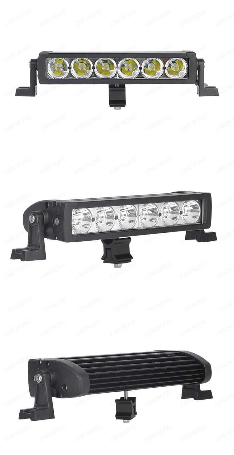 Lmusonu Best Quality 6000K Offroad 10-30V 9 Inch 30W Straight LED Light Bar Single Row