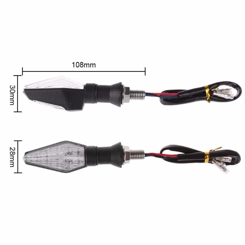 12V Universal Motorcycle LED Turn Signal Light Indicators Amber Blinker Light Flashers Lighting Motorcycle Accessories