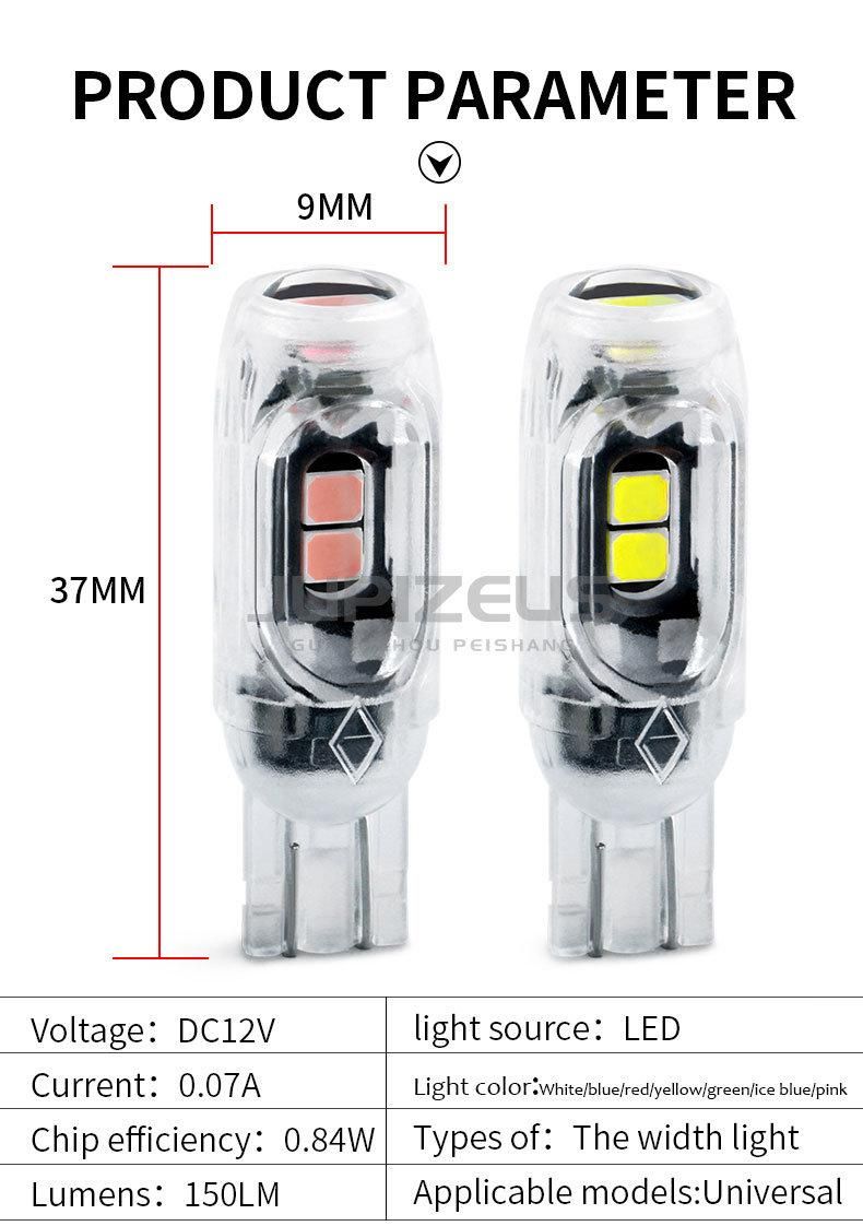 High Brightness Width Light Bulb 194 W5w Canbus 5SMD 3030 T10 Car LED Lamp