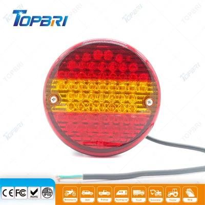 10-30V Work Light Round Hamburger LED Truck Stop Auto Tail Rear Lamp