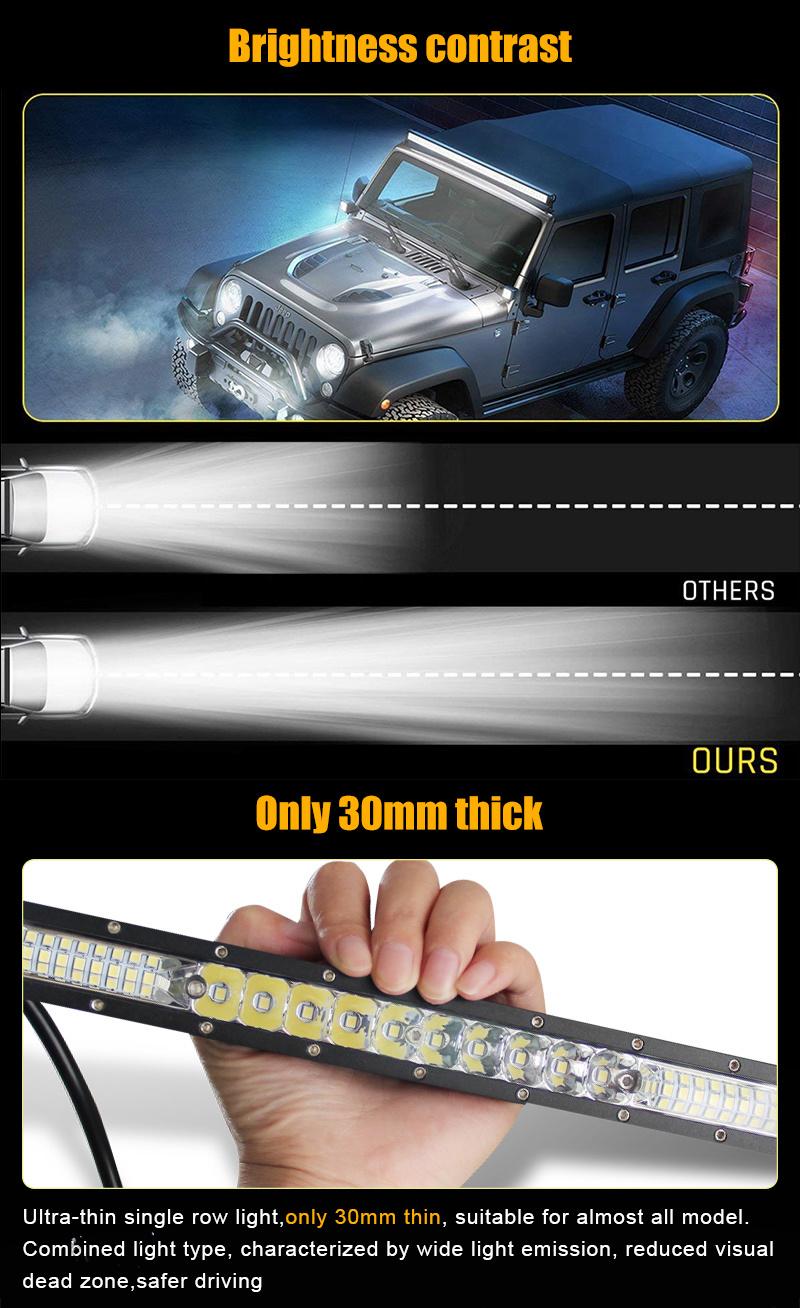 Driving Beam Single Row 20inch 4X4 Offroad LED Bar