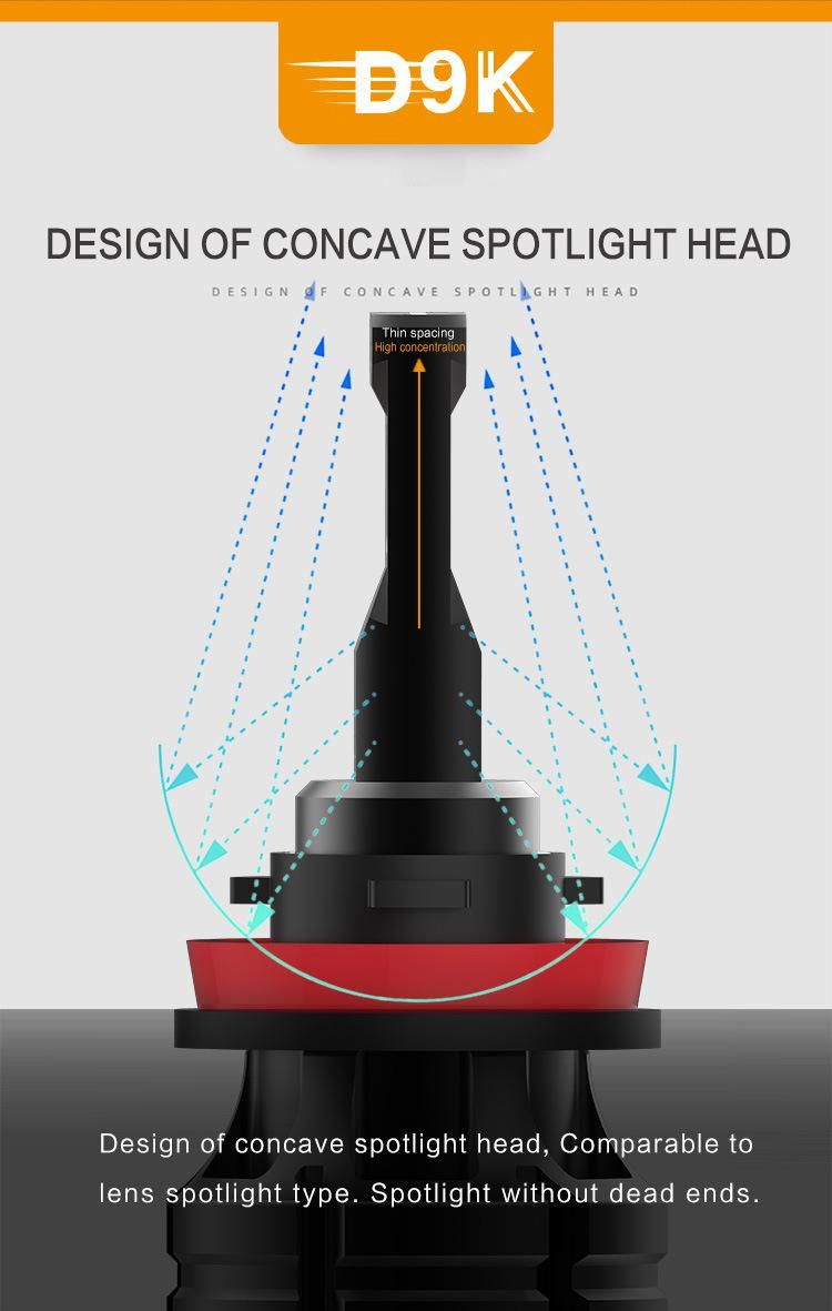 Factory Direct Csp Chip LED Headlight H1 H3 H7 H8/9/H11 High Beam Low Beam Integrated H4 H13 9004 General Truck Headlight