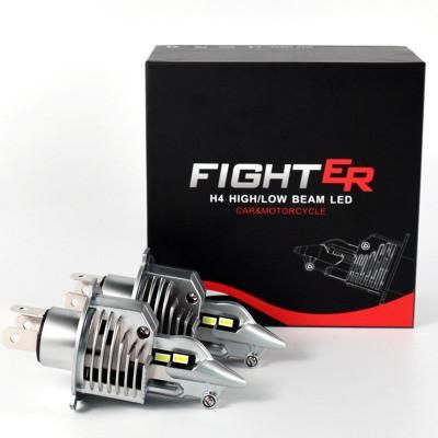 Auto Motive New Type LED Headlight Fighter Dual Color Yellow White H4 LED Kit 5800 Lm Fighter H4 Car LED