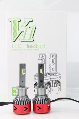 V11s High Power H1 48W 12V 24V Turbo Fan Cooling H1 LED 4500lm Canbus Auto LED Headlight Bulbs H1 for Car