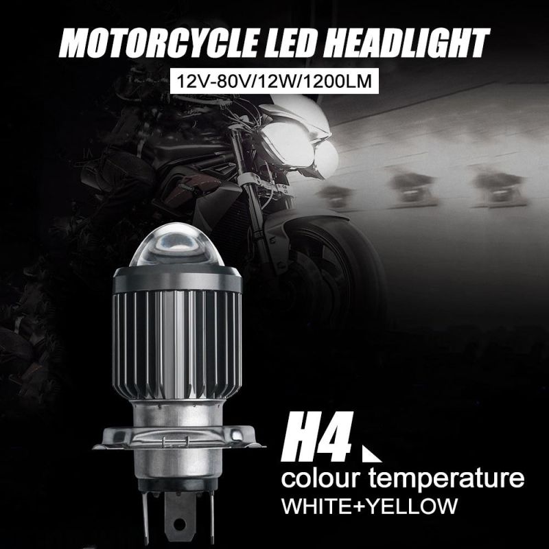 Mini LED Car Headlight Two-Color Motorcycle Lights 36W 4000lm IP68 3000K/6000K Csp 9-32V Spotlight Fog Light LED Headlight