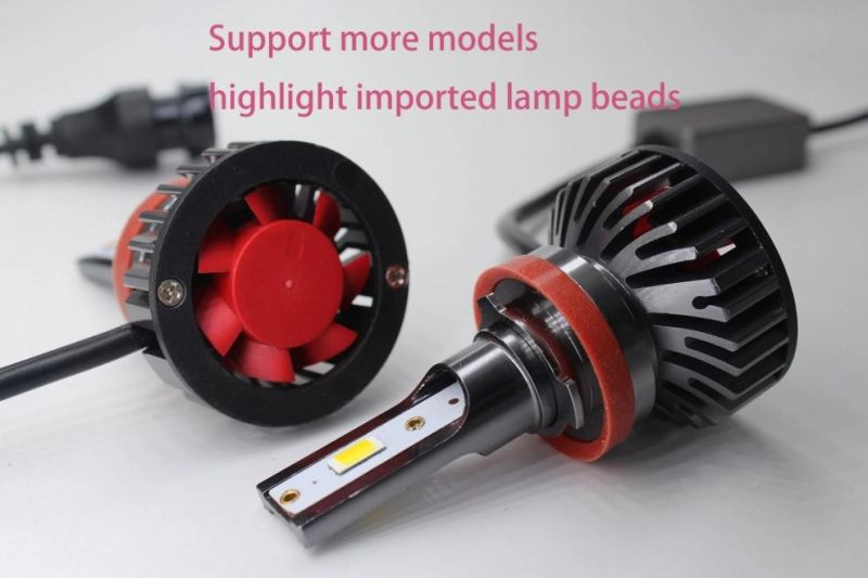 New Cars with LED Headlights 6000lumen 26W LED Auto Bulbs