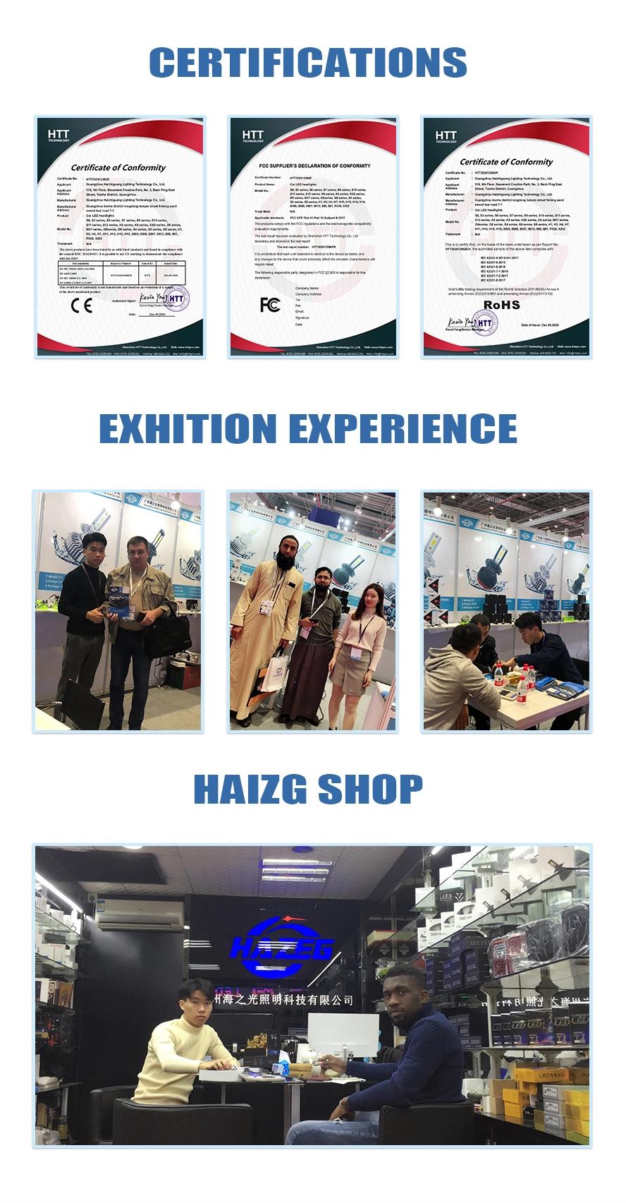 Haizg Auto LED Headlight Canbus H1 H4 H7 H11 9005 9006 LED H4 Headlight 50W 10000lm 6500K Others Car Light Accessories