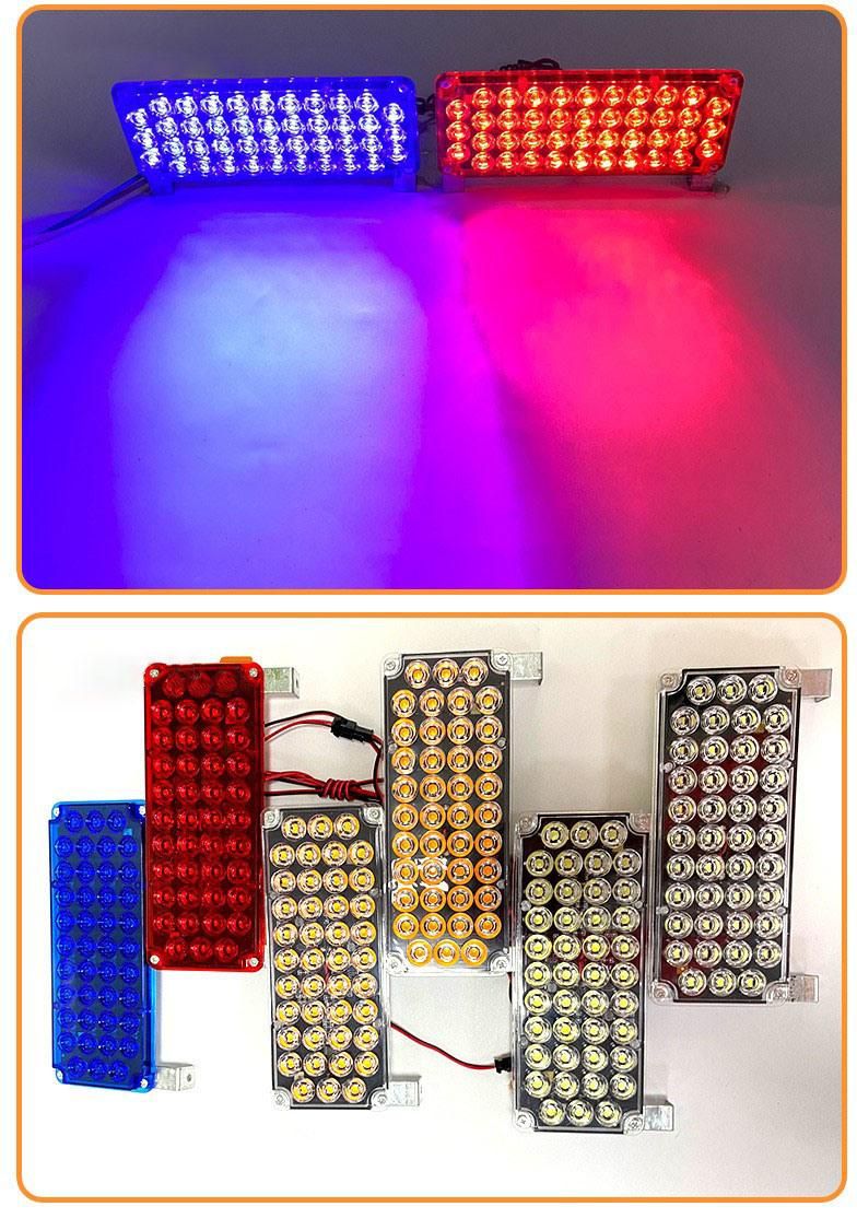 LED Flash Lights 12-24V Short Row Car Strobe Warning Lights for Emergency Vehicles Car