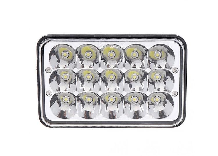 4X6 LED Truck LED Headlights for Jeep Jk Truck Offroad Hi/Low Sealed Beam Light 45W LED Work Light