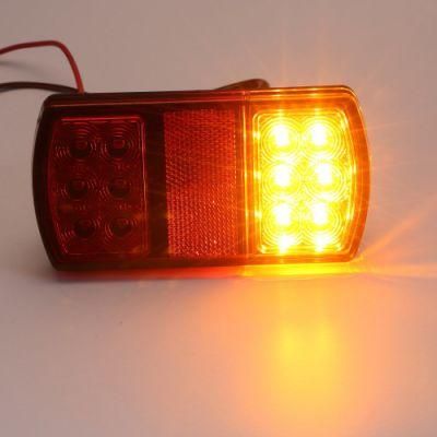 LED Auto Lights E4 12V Rear Indicator Stop Tail No Plate Reflector Truck Trailer Tail Lights LED