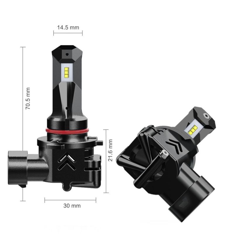 360 Degree Adjustable Socket 8000lm 9005 All in One Car LED Headlight bulb